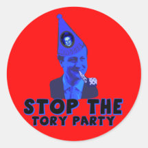 Stop the Tory party Stickers