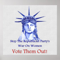 Stop The War On Women Poster