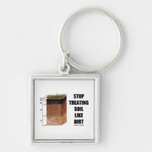 Stop Treating Soil Like Dirt (Soil Horizons) Keychains