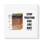 Stop Treating Soil Like Dirt (Soil Horizons) Refrigerator Magnet