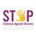 Stop Violence against Women postcards