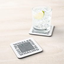 Stop Whaling, Save Whales Coasters