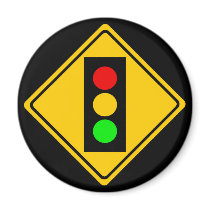 Stoplight Ahead Magnet