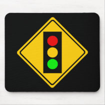 Stoplight Ahead Mousepads