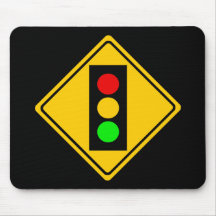 Stoplight Ahead Mousepads