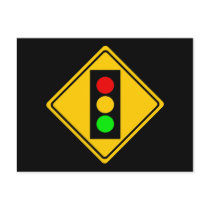 Stoplight Ahead Post Cards