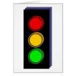 Stoplight Extruded Greeting Card