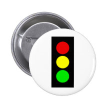 Stoplight Pinback Button