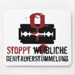 Stoppt weibliche Genitalverstümmelung! mousepads