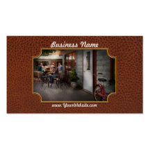 Storefront - Frenchtown, NJ - At a quaint Bistro Business Card Templates