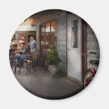 Storefront - Frenchtown, NJ - At a quaint Bistro Refrigerator Magnet