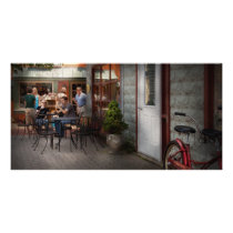 Storefront - Frenchtown, NJ - At a quaint Bistro Custom Photo Card