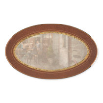 Storefront - Frenchtown, NJ - At a quaint Bistro Oval Stickers