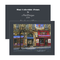 Storefronts in Paris  Mini Collectable Prints Post Card