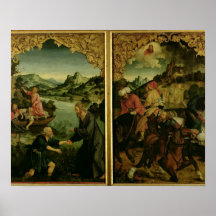 Stories of S.S. Peter and Paul altarpiece: detail Poster