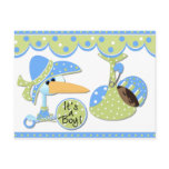 Stork African American Baby Boy Cards Postcard