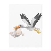 stork and baby