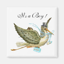 STORK BABY SHOWER MAGNETS