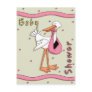 Stork Baby Shower Postcard Invitation