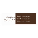 Stork Baby Shower Small Registry Card - Blue/Brown