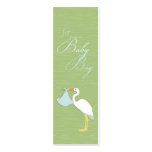 Stork Boy Skinny Gift Tag Business Cards