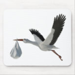 Stork Delivering Bundle Mousemat