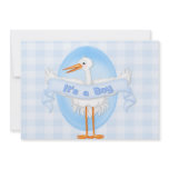 Stork It's a Boy  Baby Shower  Invitation