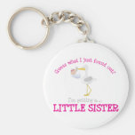 Stork Little Sister T-shirt Key Chains