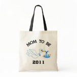 Stork Mum to Be Boys Canvas Bag