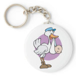 Stork With Baby keychains