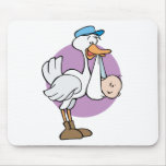 Stork With Baby mousepads