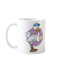 Stork With Baby Mug