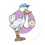 Stork With Baby stickers
