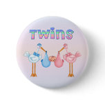 Stork with Twins buttons