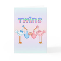 Stork with Twins