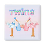 Stork with Twins magnets