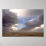 Storm approaches over Death Valley Poster