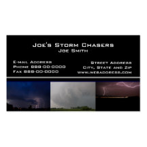 Storm Chaser Business Card