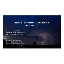 Storm Chaser Business Card
