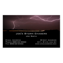 Storm Chaser Business Card
