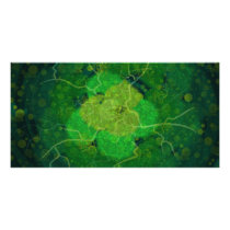 Storming Green Personalized Photo Card