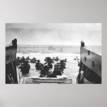 Storming The Beach On D-Day Painting Print