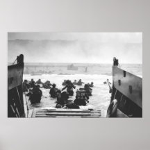 Storming The Beach On D-Day Painting Print