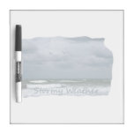 Stormy Beach with Seagulls Image Text Dry-Erase Whiteboards