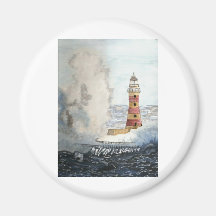 Stormy Lighthouse Fridge Magnet