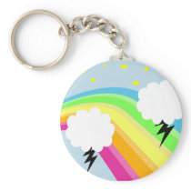 Stormy Rainbow Keychain