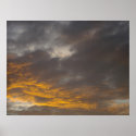 Stormy sunset posters