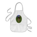 Stormy the Green Winged Faery  with a Guitar aprons