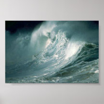 Stormy Waves Poster