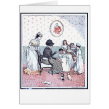 Storytime for Little Girls Greeting Cards